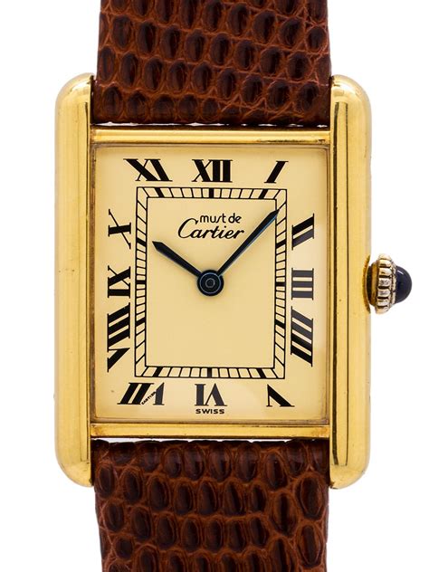 cartier tank louis vermeil|cartier tank vermeil vintage.